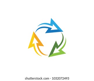Arrow vector illustration icon Logo Template design