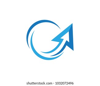 Arrow vector illustration icon Logo Template design