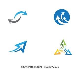 Arrow vector illustration icon Logo Template design