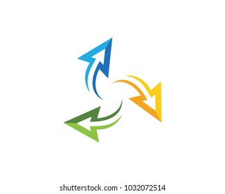 Arrow vector illustration icon Logo Template design