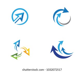 Arrow vector illustration icon Logo Template design