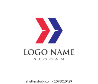 Arrow vector illustration icon Logo Template design