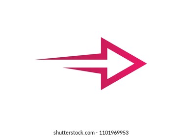 Arrow vector illustration icon Logo Template design