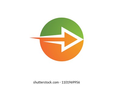 Arrow vector illustration icon Logo Template design