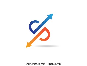 Arrow vector illustration icon Logo Template design