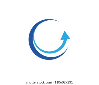 Arrow vector illustration icon Logo Template design