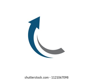 Arrow vector illustration icon Logo Template design
