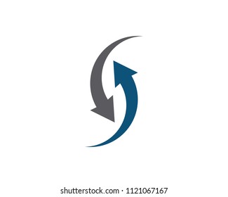 Arrow vector illustration icon Logo Template design