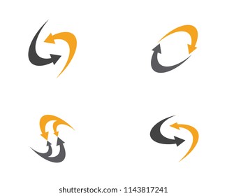 Arrow vector illustration icon Logo Template design