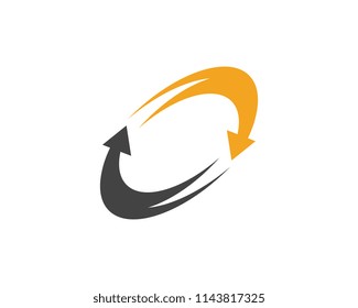Arrow vector illustration icon Logo Template design