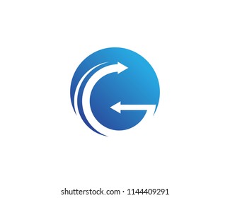 Arrow vector illustration icon Logo Template design