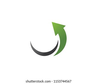 Arrow vector illustration icon Logo Template design