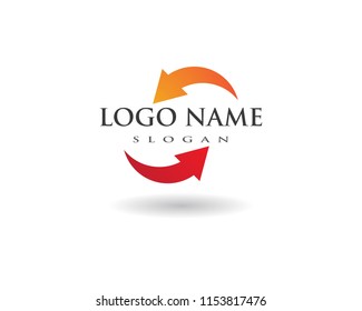 Arrow vector illustration icon Logo Template design