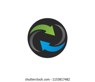 Arrow vector illustration icon Logo Template design