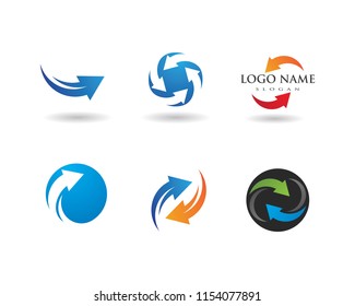 Arrow vector illustration icon Logo Template design