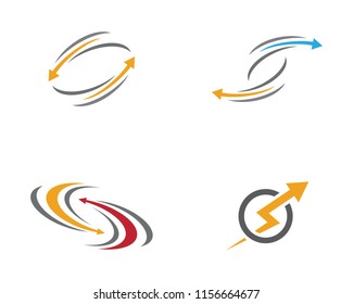 Arrow vector illustration icon Logo Template design