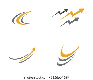 Arrow vector illustration icon Logo Template design