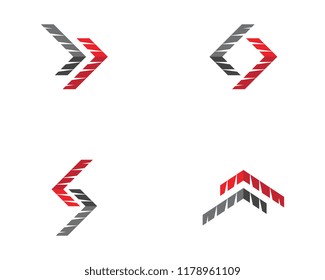 Arrow vector illustration icon Logo Template design