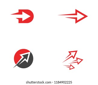 Arrow vector illustration icon Logo Template design