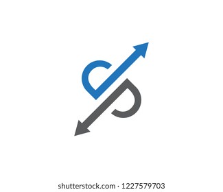 Arrow vector illustration icon Logo Template design