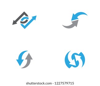 Arrow vector illustration icon Logo Template design