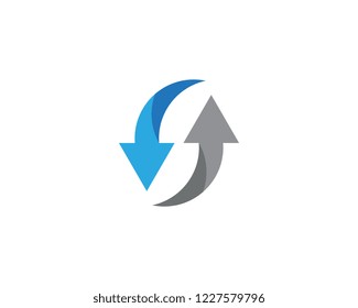 Arrow vector illustration icon Logo Template design