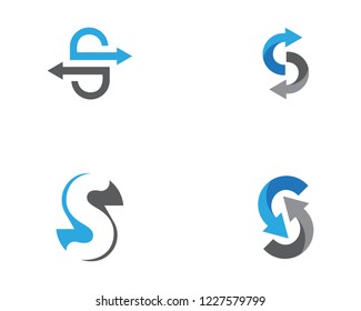 Arrow vector illustration icon Logo Template design