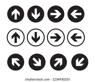 Arrow vector illustration icon Logo Template design