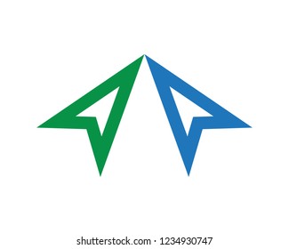 Arrow vector illustration icon Logo Template design