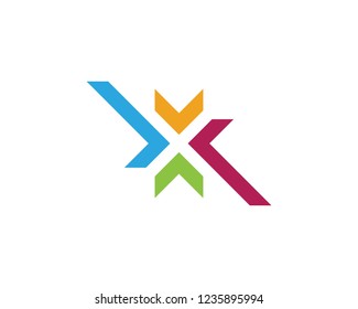 Arrow vector illustration icon Logo Template design