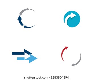 Arrow vector illustration icon Logo Template design