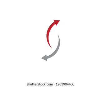 Arrow vector illustration icon Logo Template design