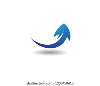 Arrow vector illustration icon Logo Template design