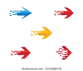 Arrow vector illustration icon Logo Template design