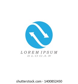 Arrow vector illustration icon Logo Template design