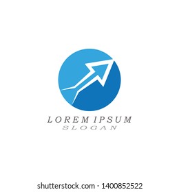 Arrow vector illustration icon Logo Template design
