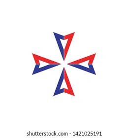 Arrow vector illustration icon Logo Template design
