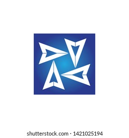 Arrow vector illustration icon Logo Template design
