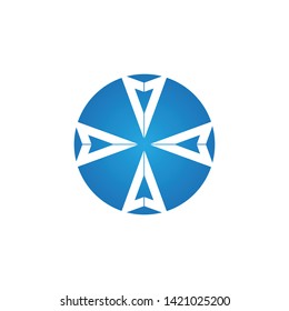 Arrow vector illustration icon Logo Template design