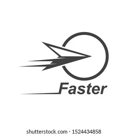 Arrow vector illustration icon Logo of delivery and logistic design
