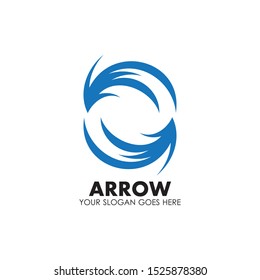 Arrow vector illustration icon Logo Template design