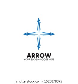 Arrow vector illustration icon Logo Template design