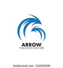 Arrow vector illustration icon Logo Template design