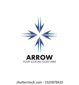 Arrow vector illustration icon Logo Template design