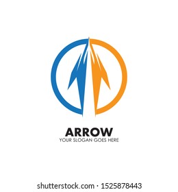 Arrow vector illustration icon Logo Template design