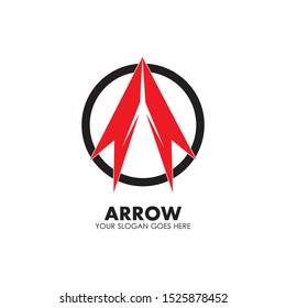 Arrow vector illustration icon Logo Template design