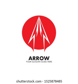 Arrow vector illustration icon Logo Template design