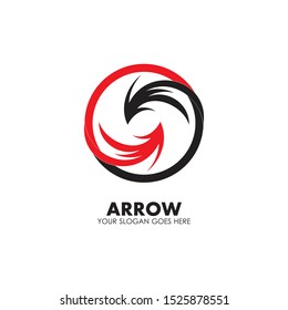 Arrow vector illustration icon Logo Template design
