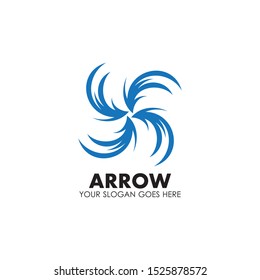 Arrow vector illustration icon Logo Template design