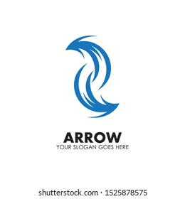 Arrow vector illustration icon Logo Template design